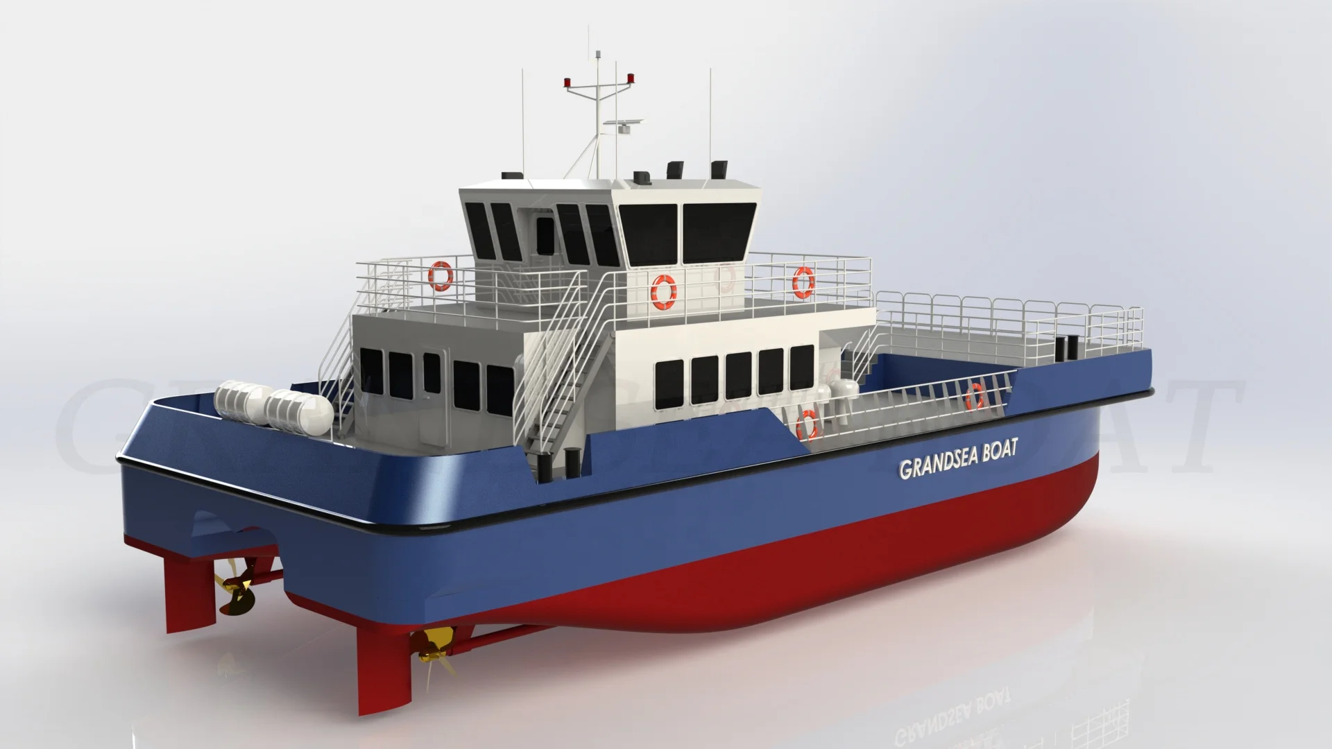 Grandsea 24m/80ft wind farm services vessels aluminum boat catamaran workboat