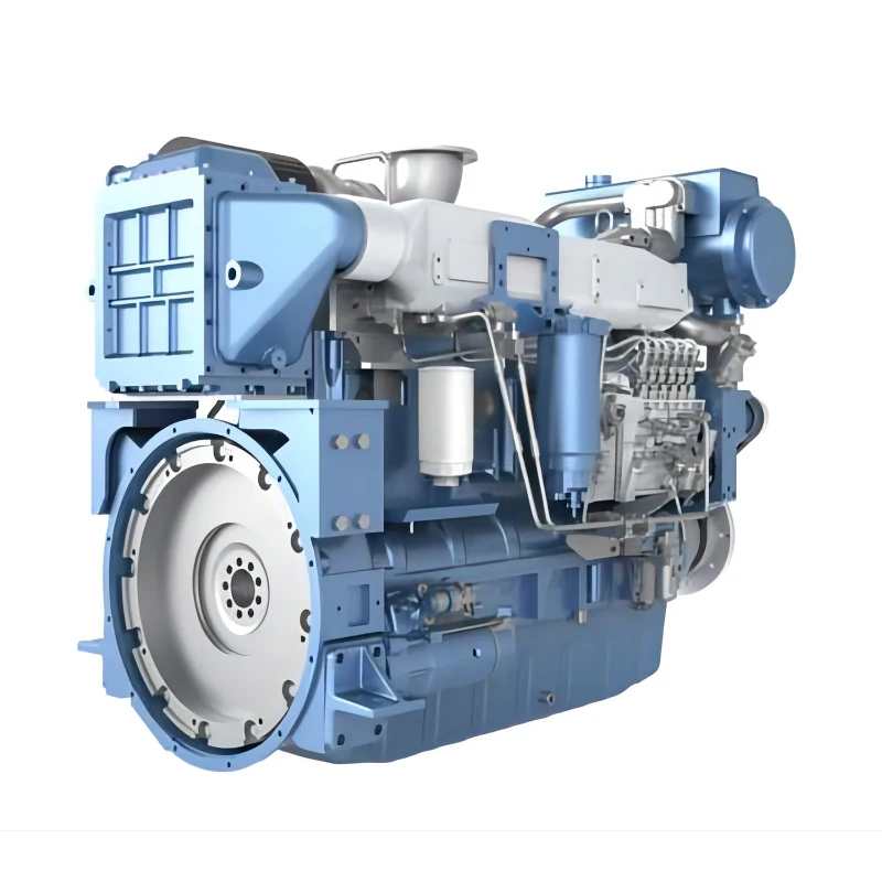 300hp 1500 об/мин WD12 серии Weichai судовой дизельный двигатель WD12C300-15