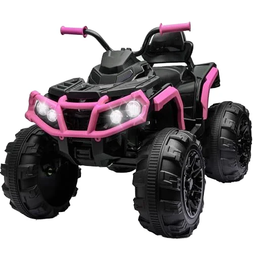 12V Electric ATV Kids LED Headlight Ride On Toy Car