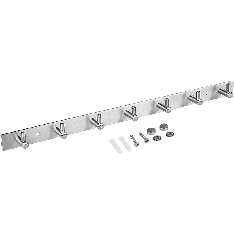 Heavy Duty Wall Mounted Stainless Steel 304 Bathroom Towel Racks Coat Hooks Hanger Rails Coat Racks