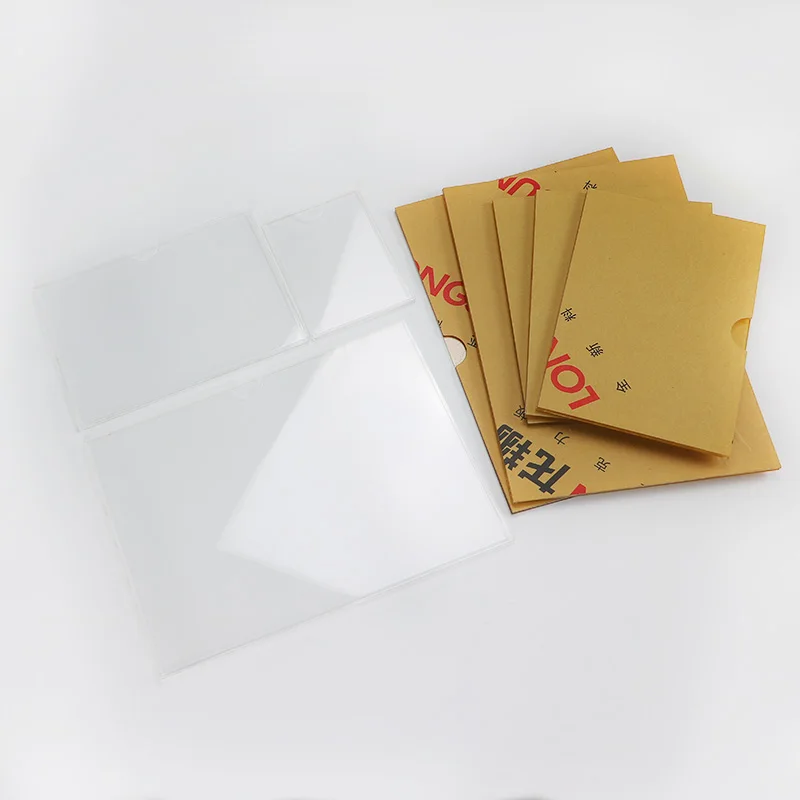 Factory direct Double layer acrylic board slot wall card slot transparent box label display card