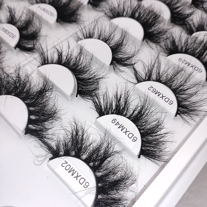 100% 3d 25mm 30mm Real Mink Fur Lashes Wholesale Natural Mink Eyelashes Full Strip Lashes