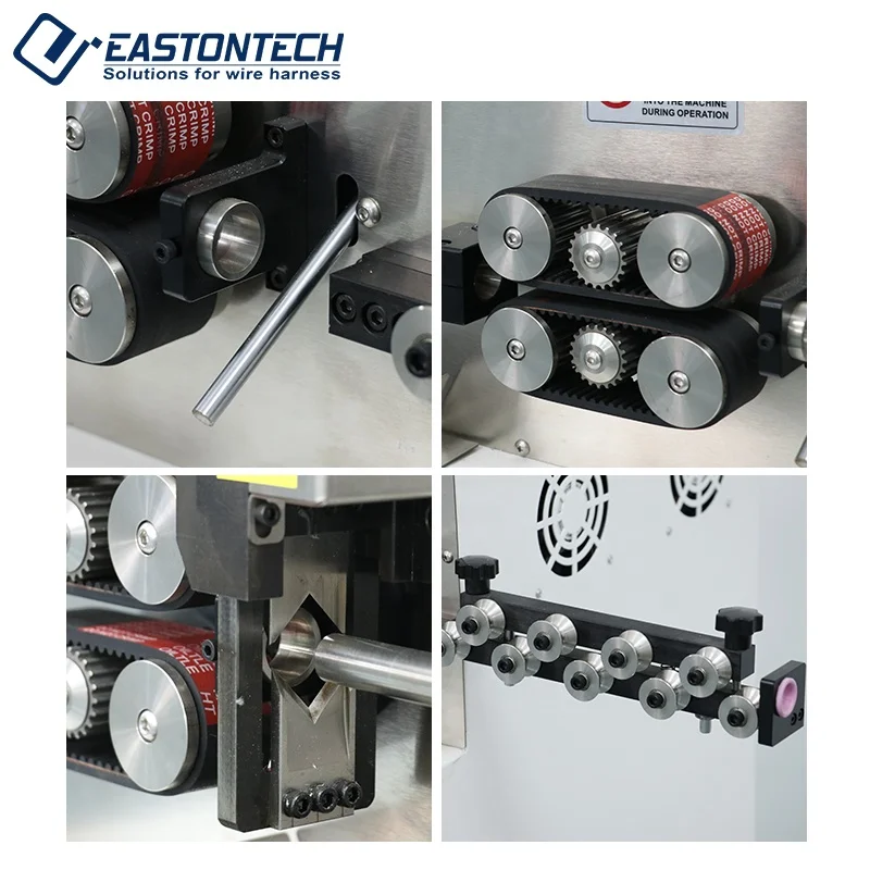 EW-05G 1500 - 2500 pcs/h 12-Roller Driving Automatic Cutting And Stripping Machine Suitable For BV Cable/Sheath Cable