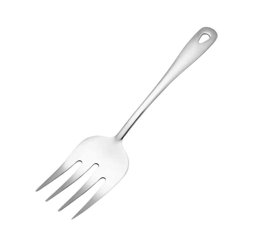 DFU73 Stainless Steel Hot Sale Modern Luxury Serving Spoon Serving Fork Serving Shovel Buffet Supply Gold Serving Utensil Set