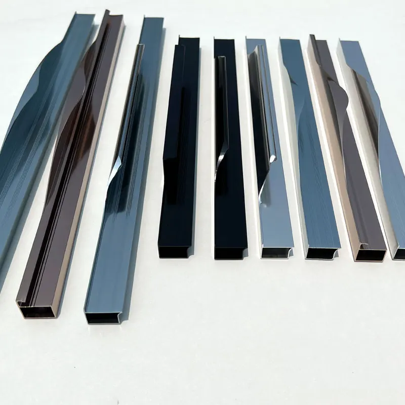 Factory Customized Furniture Kitchen Cabinet Frame Anodized Aluminum Extrusion Frame Profiles For Cabinet Doors Pakistan