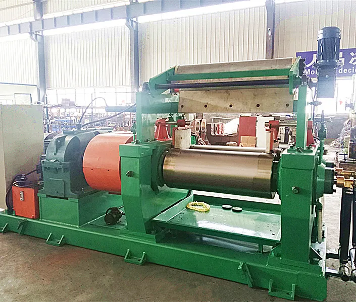 Two Roll Type Rubber Mixing Mill with Stock Blender