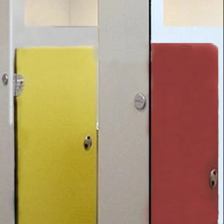 Hpl Compact Laminate Public Toilet Cubicles Partition System