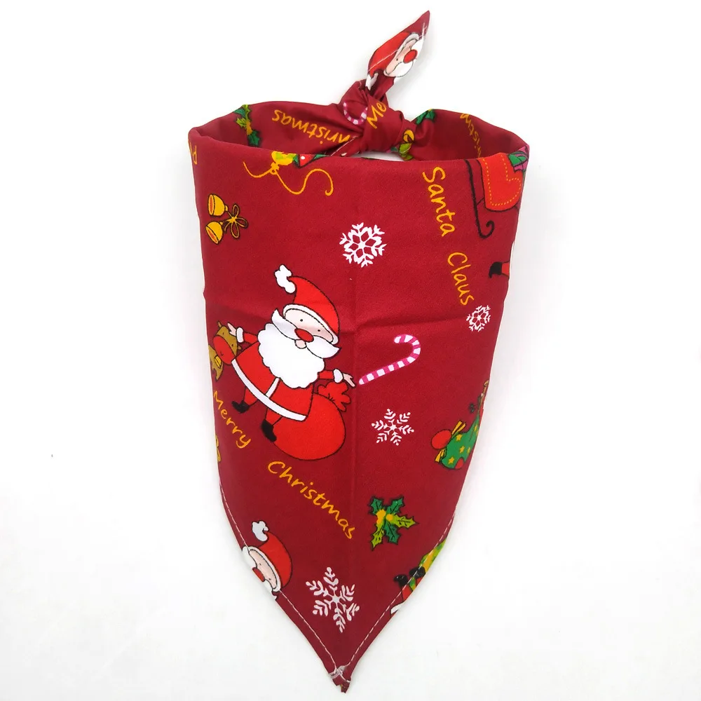 OEM Wholesale Cane Bandana matching Dog Bandana For Christmas dog holiday bandana