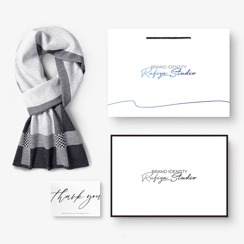 Wholesales Luxury Custom Silk Scarf Packaging Gift Box scarf packaging box