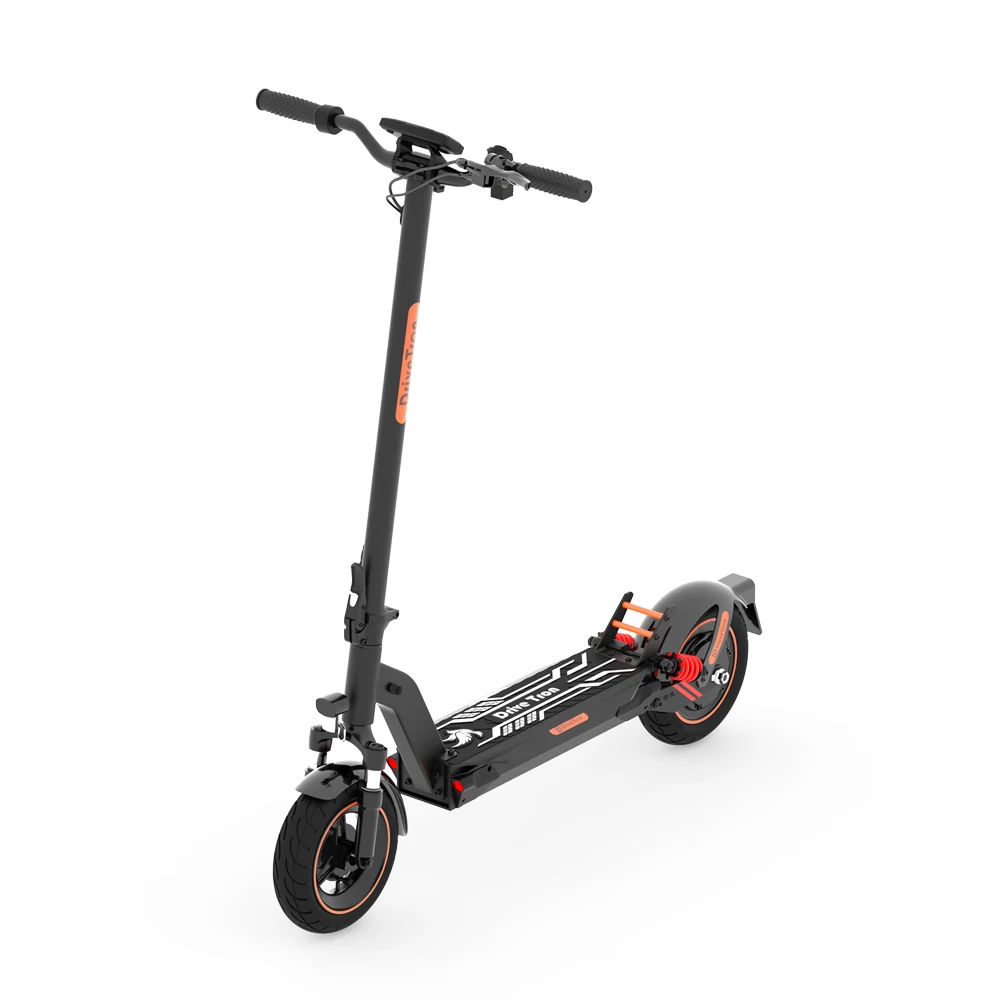 DriveTron Factory Direct 10inch 40kmh Long Range Double Suspension Adult Foldable Electric Scooter 500w