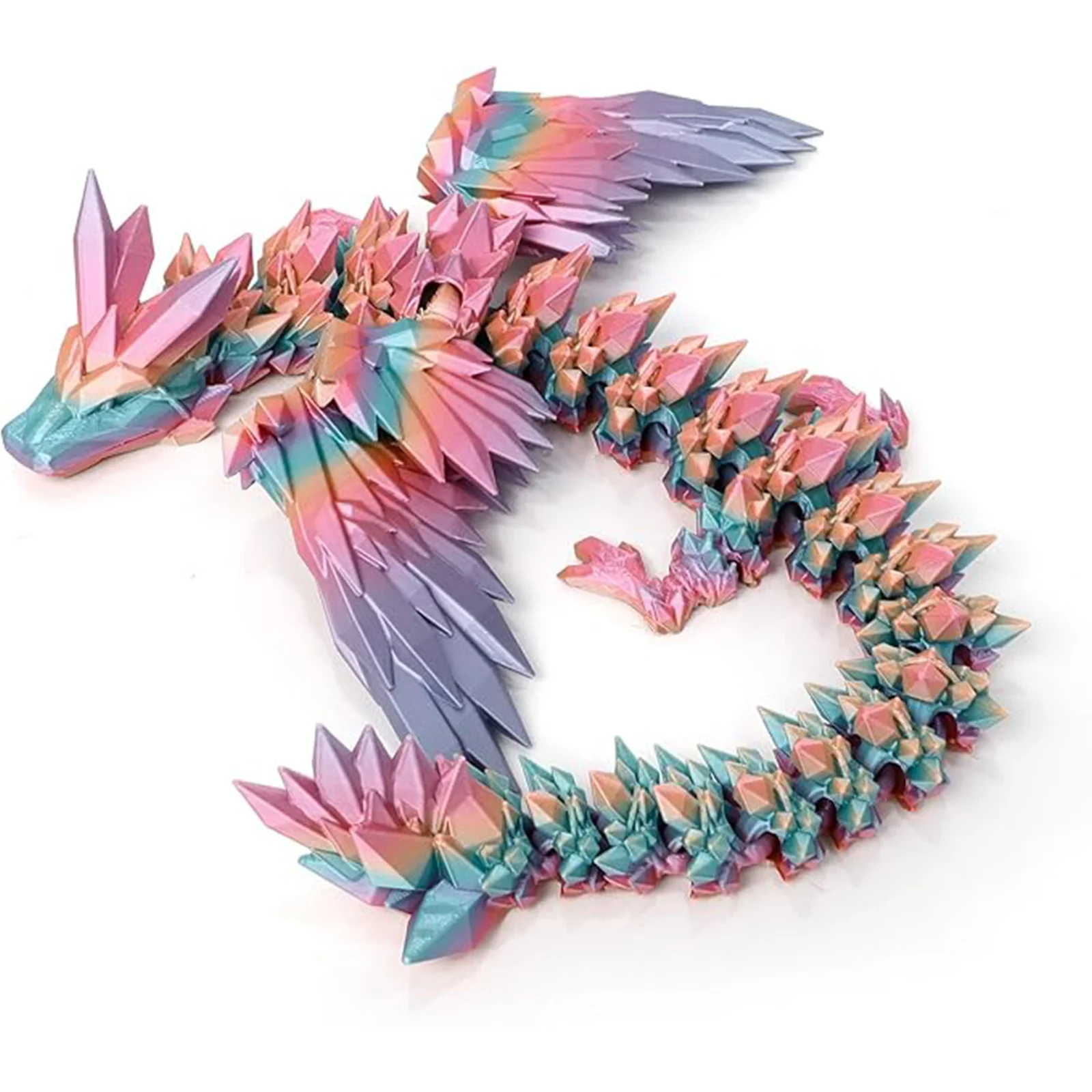 2024 Factory Price 3D Printed Winged Flying Dragon Toy 3D Printing Toy Dragon