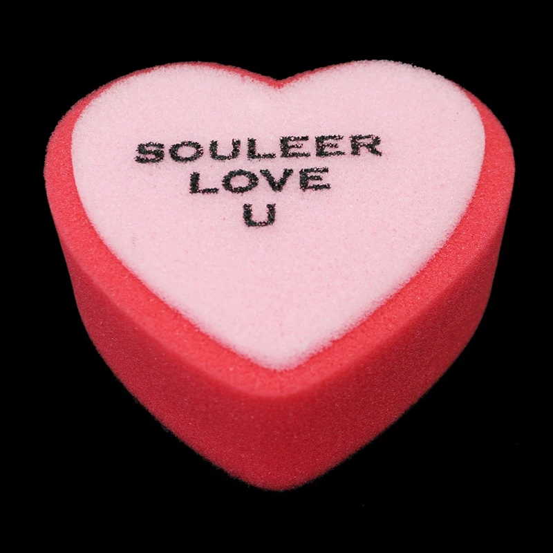 Heart-shaped Bath Sponge Cleaning Facial Exfoliating Baby Shower Decorations Clean Body Skin Small