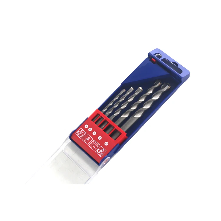 Borui 5Pcs HSS Masonry Drill Bits 4-5-6-8-10mm Multipurpose Drill Bit Set For Concrete Tiles Ceramic Glass Hole