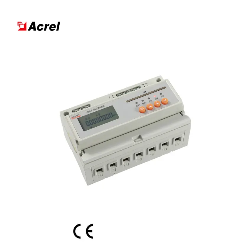 Din Railway Install Smart 7P Dtsd1352/C Rs485 Communication 3 Phase Digital Electric Meter Reading Of Acrel