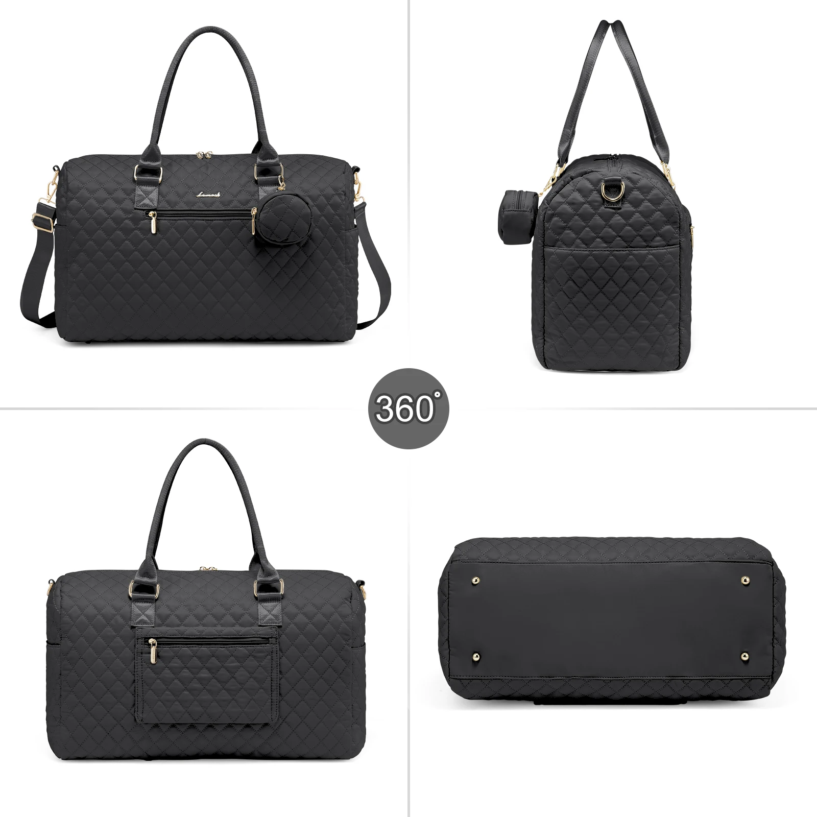 Wholesale 5 in1 Weekender Travel handBags Portable Diaper Bags with Pacifier Case and Changing Pad Outdoor Travel Tote Mommy Bag