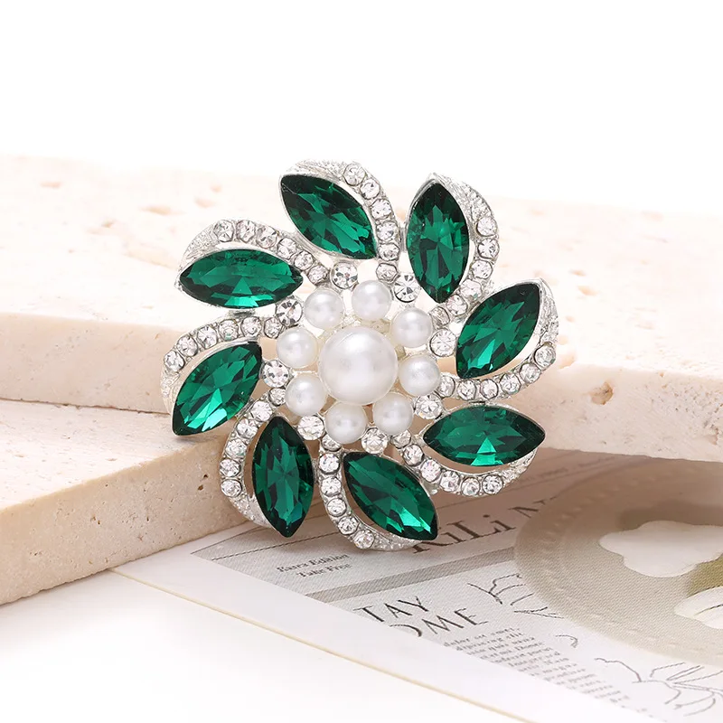 Love Jewelry New Luxury gem flower diy accessories Sunflower drill button