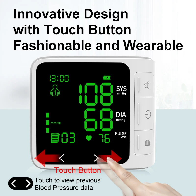 Portable Automatic Tensiometros Blood Pressure Machine Sphygmomanometer Electronic Digital Bp Monitor Blood Pressure Wrist