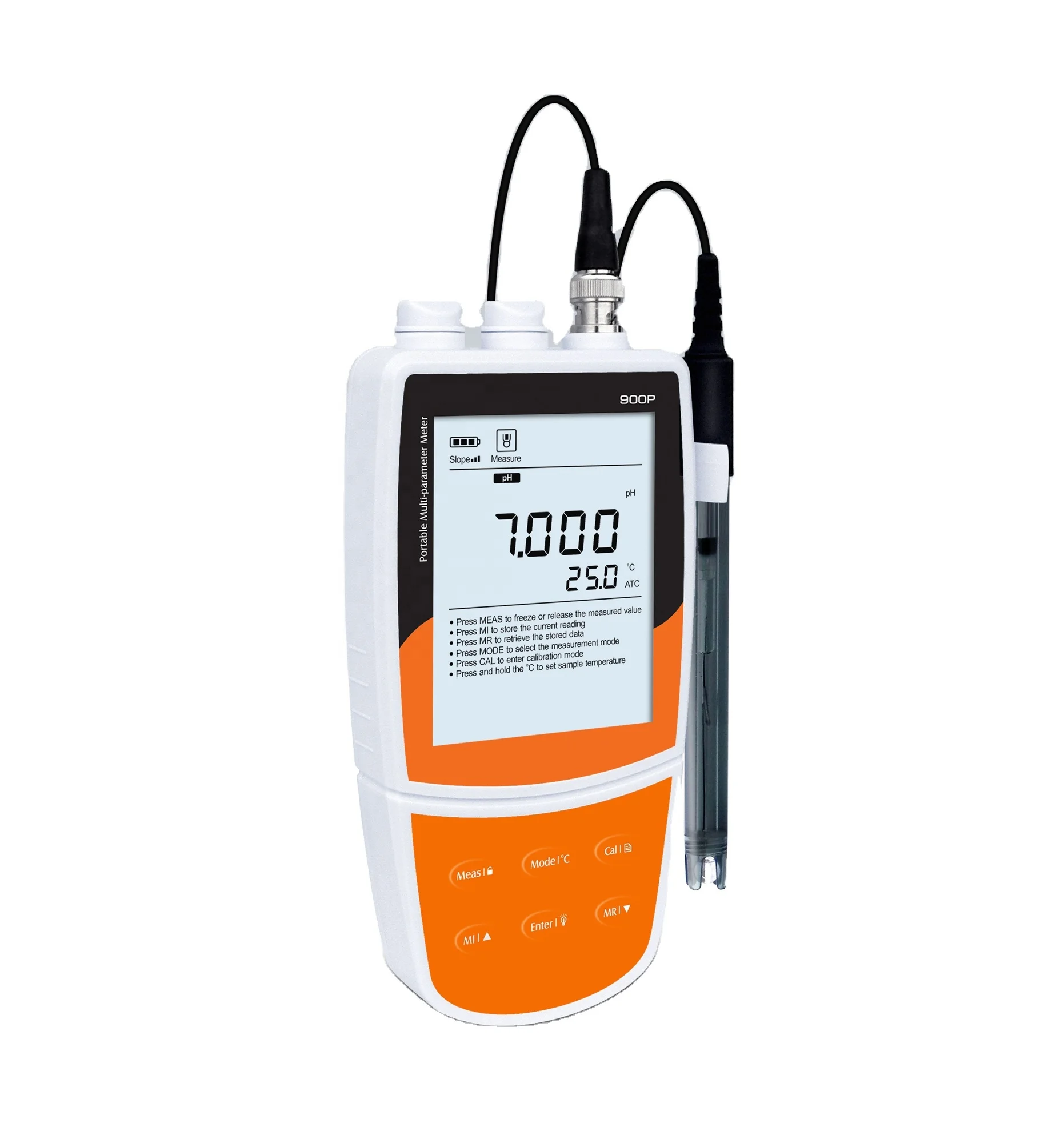 Portable PH ORP EC DO Meter /Water Quality Tester 900P