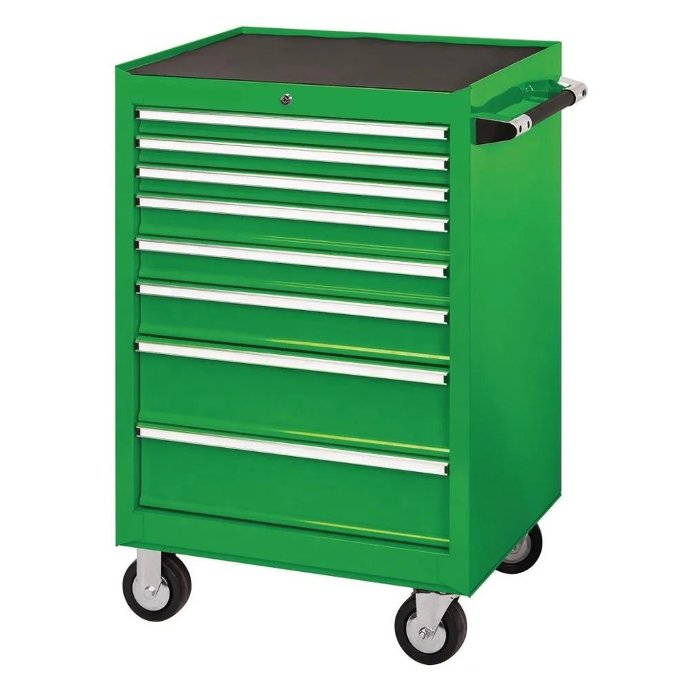 8 Drawers US general multi-color stool cabinet, metal roller garage storage tool cabinet