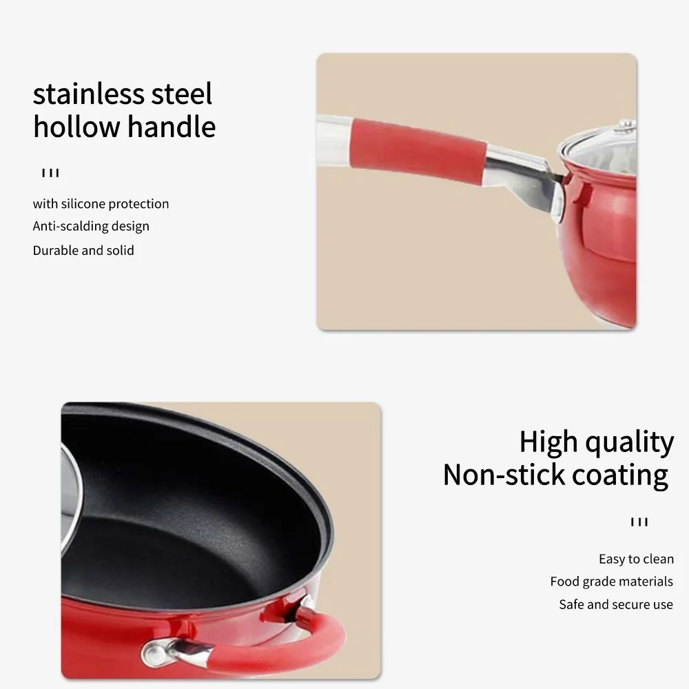 5 Ply Stainless Steel Non-Stick Kitchen Wares Home Cookware Set Steel Pans Per Box Assorted Items With Induction Cooker