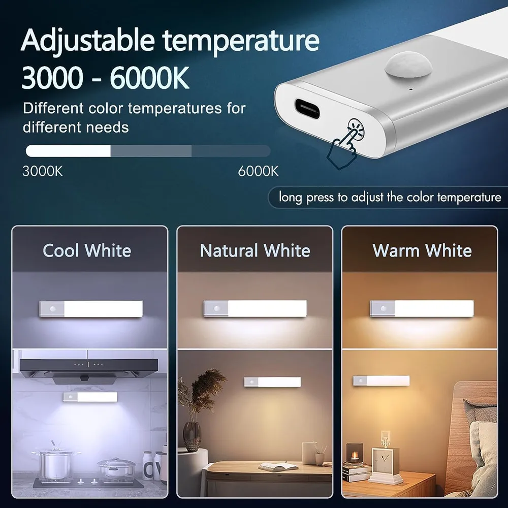 Intelligent Wireless Sensor Light Human Body Induction Lamp Battery Operated LED Night Lighting