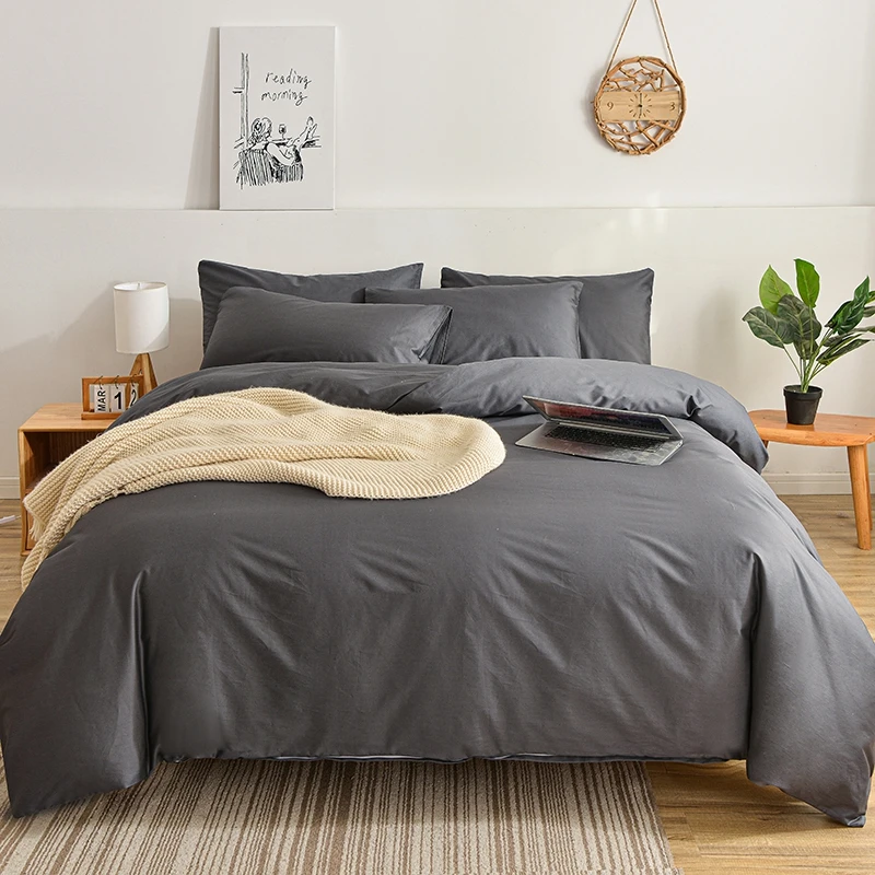 2023 new 40S long staple cotton bedding set bed linens for hotel or residential hostel