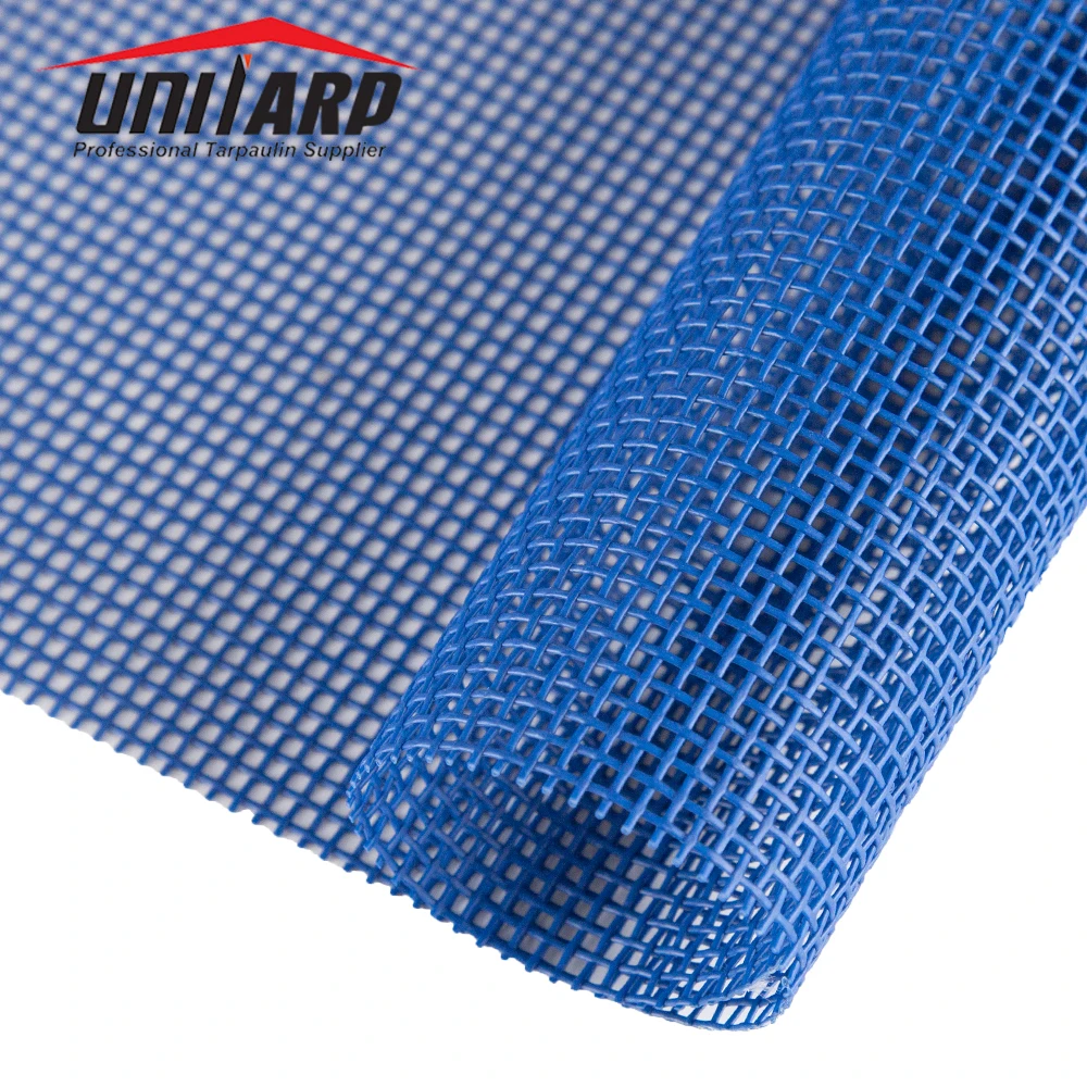 High Strength 1000 Denier Polyester Coated PVC Mesh Fabrics for Outdoor Fence Protection and Bags