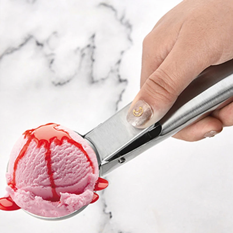 Manjia Wholesale Stainless Steel Premium Cookie Melon Baller Scoop Ice Cream Scoop Baller Cupcake Muffin Meatball