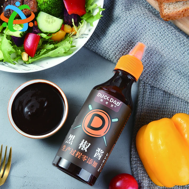 OEM custom black pepper sauce bbq sauce paste