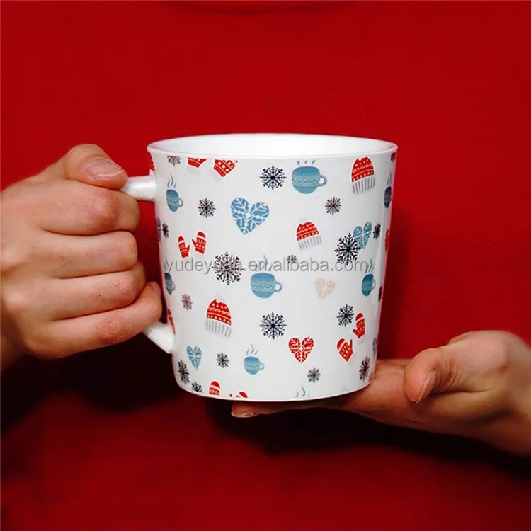 Американская утолщенная большая емкость, Золотая Рождественская керамическая чашка для завтрака с изображением снеговика, кофейная вода, креативный подарок, рождественские кружки оптом
