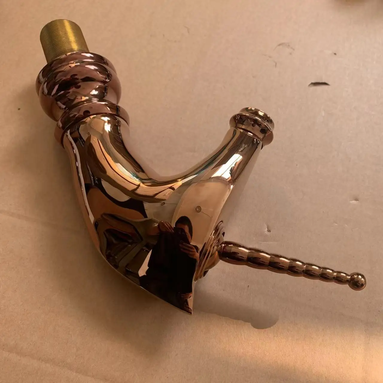 luxury antique art basin tap /faucet with unicorn style for cold and hot water