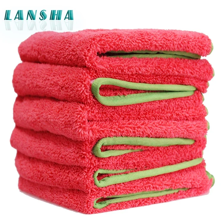 400gsm Red Plus Microfiber Car Wash Nano Towels 40x60cm Buffing Towel