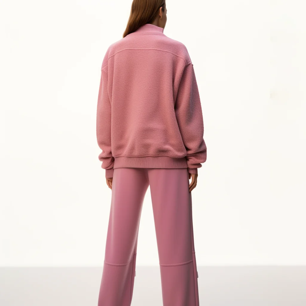 Hot Winter Warm Teddy Coat Sweatshirt Quarter Zip Stand Collar Sherpa Fleece Pullover With Pocket