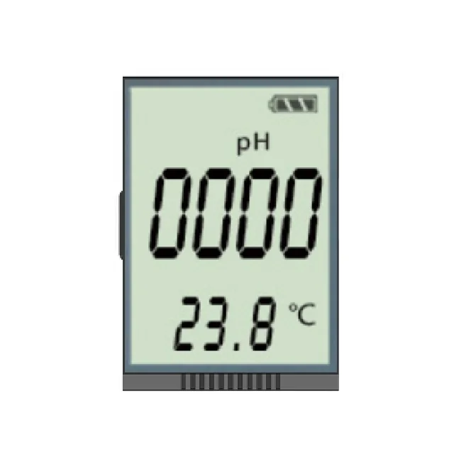 Customized Lcd Factory Transparent Character Lcd Module Positive 5 Digit 7 Segment Display Lcd Screen Panels for PH value meter