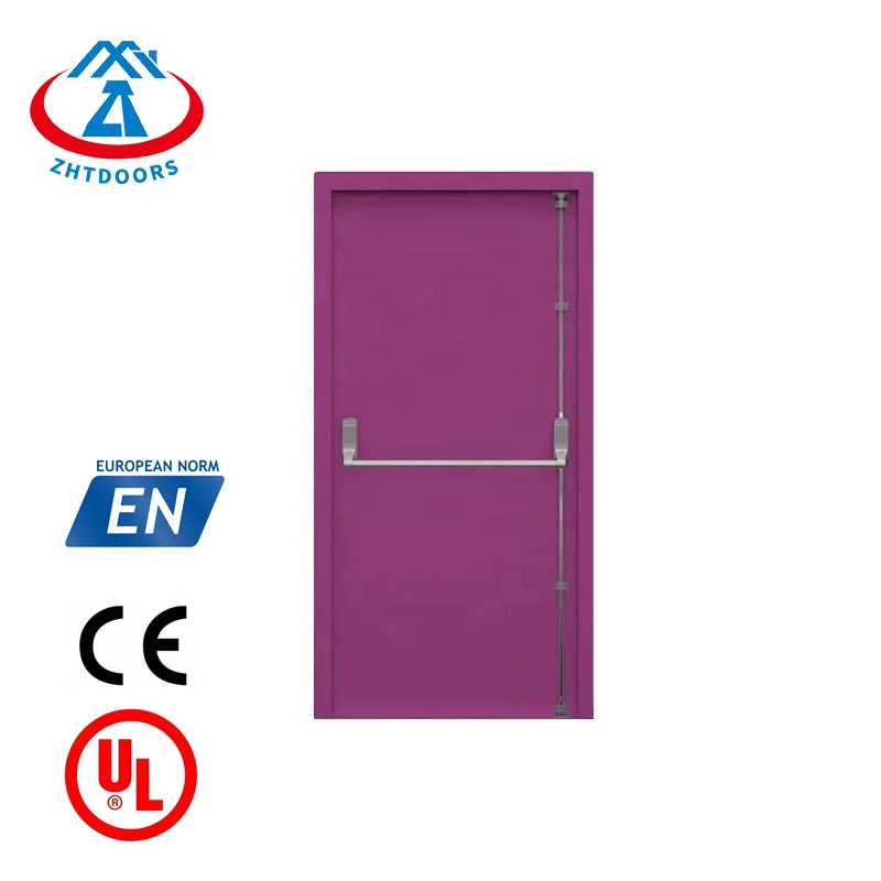 ZHTDOORS China Manufacturer Economical EN Standard 60 Minutes Fire Emergency Emergency Single Door With Fire Louver