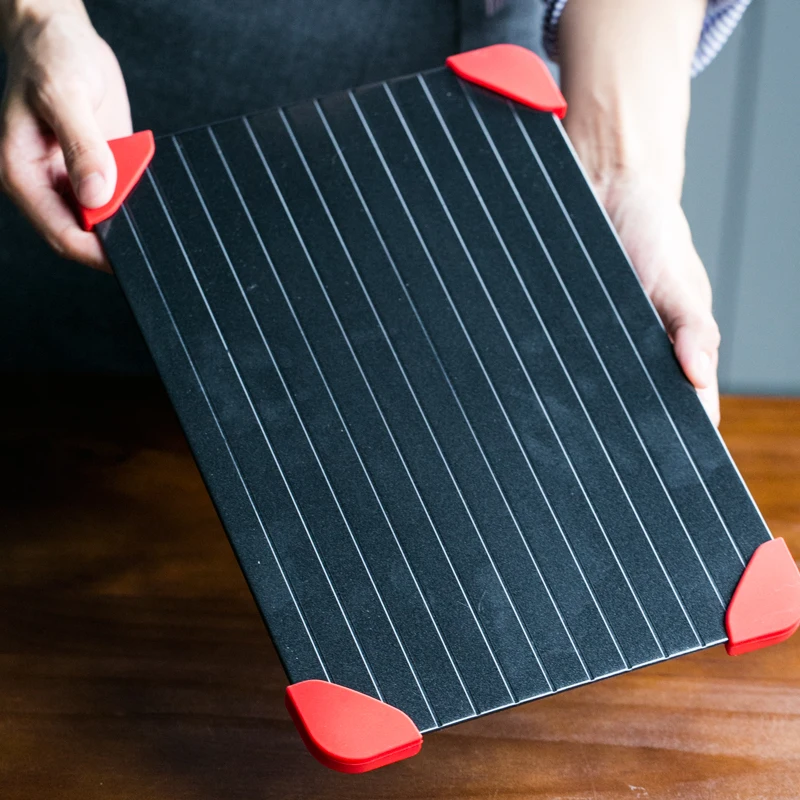 ECO- Friendly Aluminum Alloy frozen food meat Fast defrosting tray