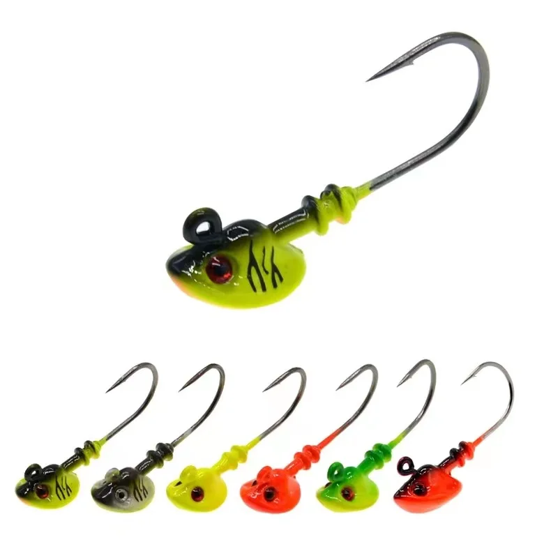 Fishing Accessories Lure Fishing  Materials Lure Fish head Soft bait hook Fishing Gear