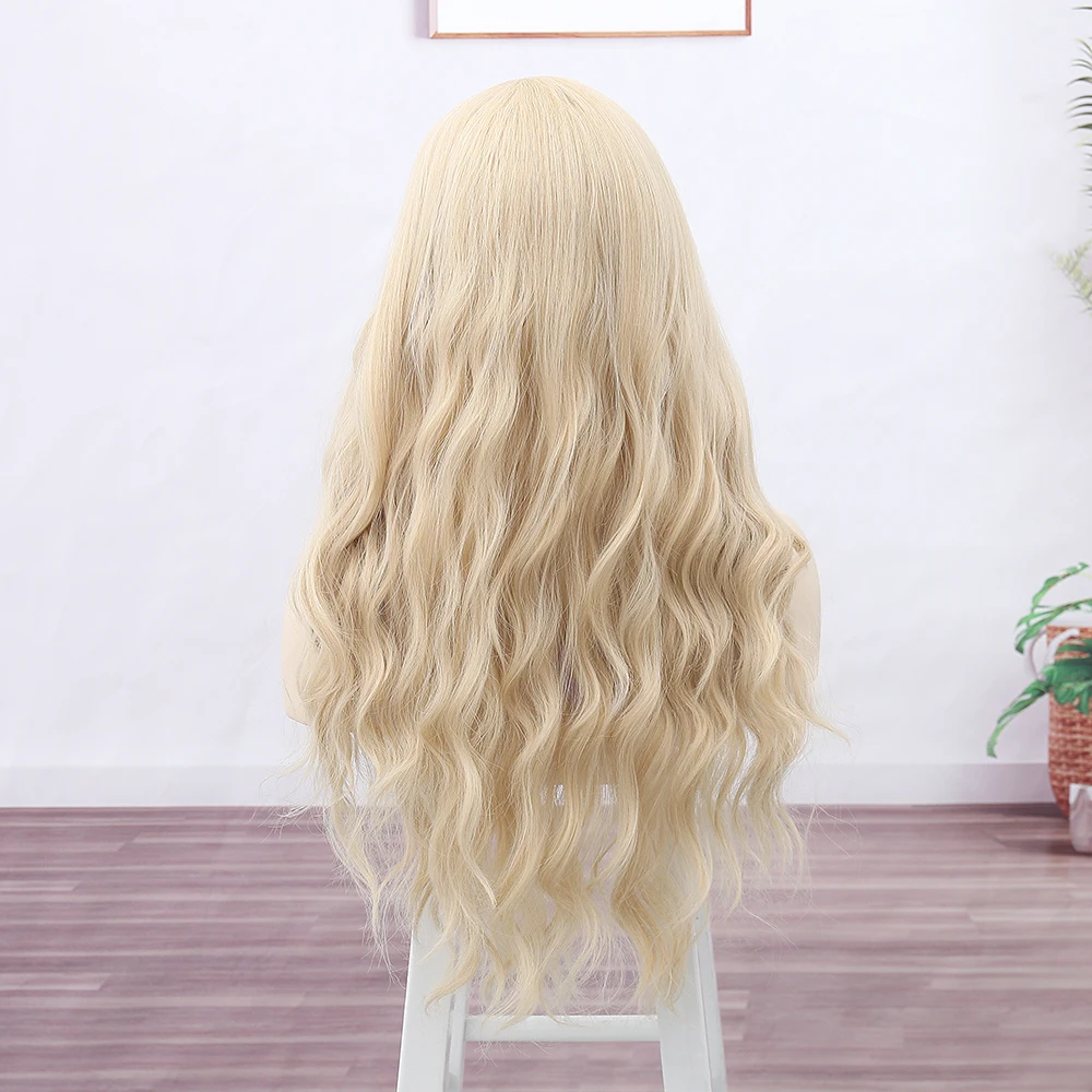 Ainizi blonde body wave Sarah Sanderson cosplay wig from Hocus Pocus for Halloween