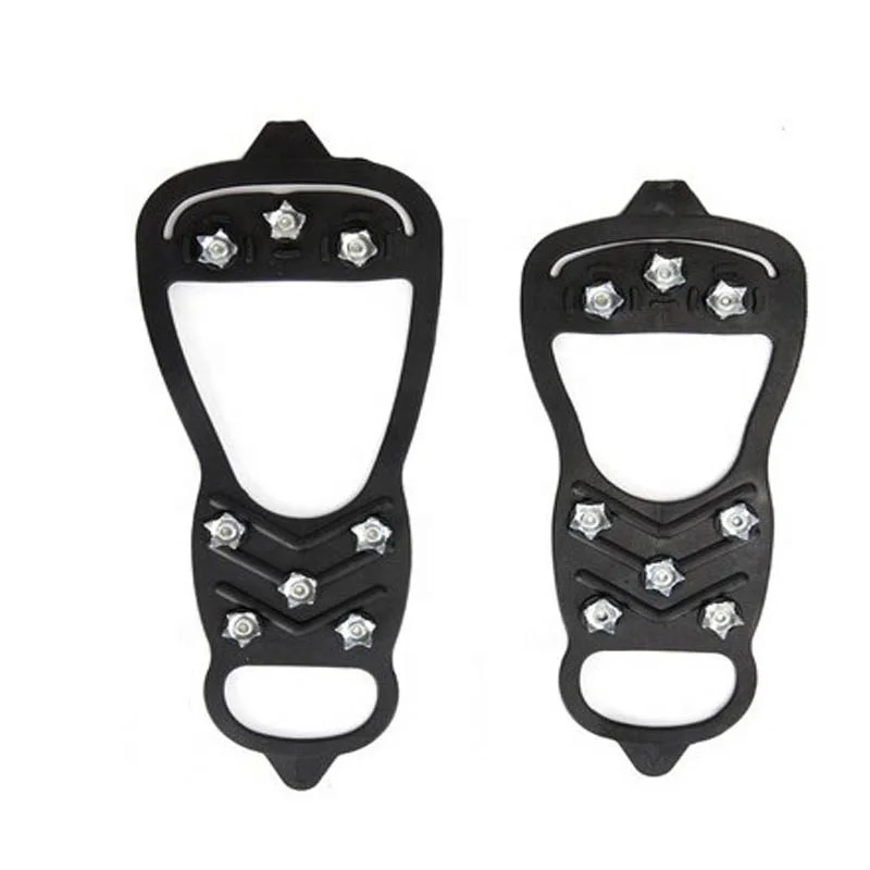 camping climbing crampon shoe cover anti slip ice snow muddy shoe steel nail walking spike grip crampons ice shoe cleats