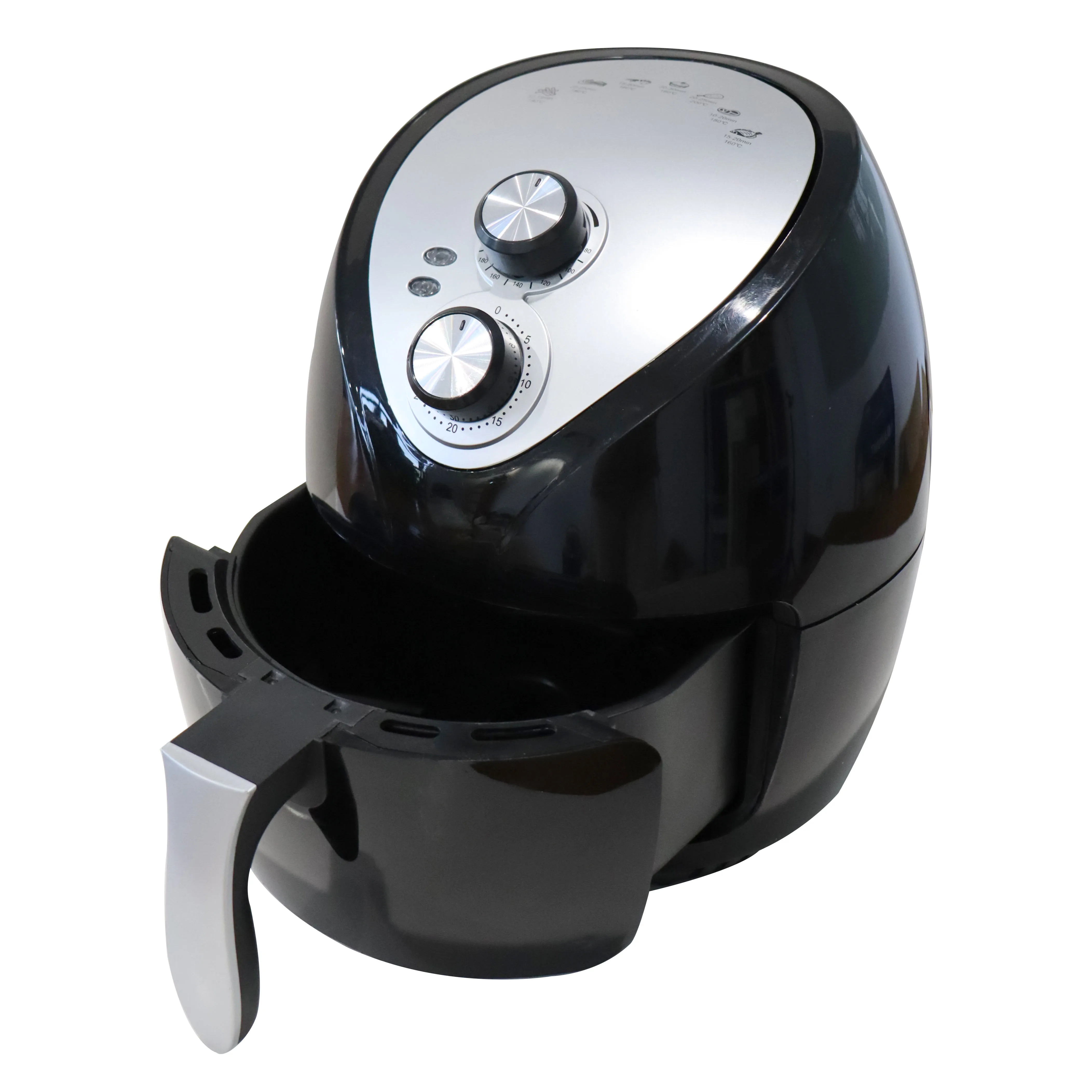 3.5L Small Capacity LCD Display Digital Temperature Control Mechanical Electric Air Fryer Without Oil