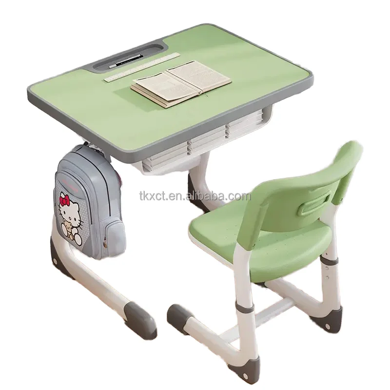 Wholesale Cheap Classroom Single Student Study school Chair Primary School Adjustable Height Desk Set School Furniture