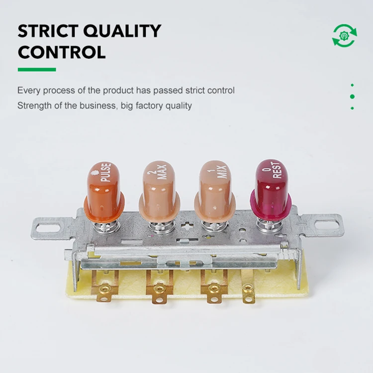 Great Design Home Appliances Loose Premade Fans Parts Electric Keyboard 4 Position Push Button Switch