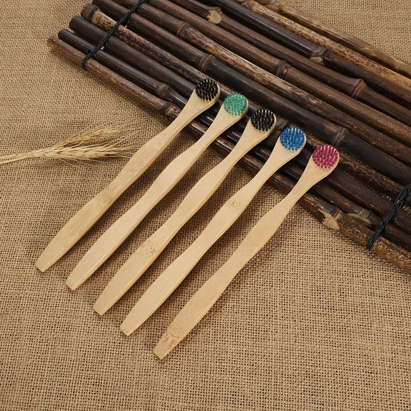 Hot Selling Eco-friendly Natural Biodegradable Bamboo Tongue Cleaner Tongue Scraper Bamboo Toothbrush