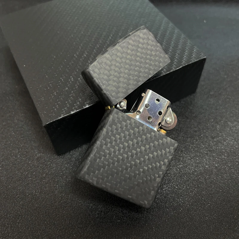 New Product Amazon Hot sale carbon  Fiber cigar Windproof Cigarette Lighter Must-haves for outdoor camping