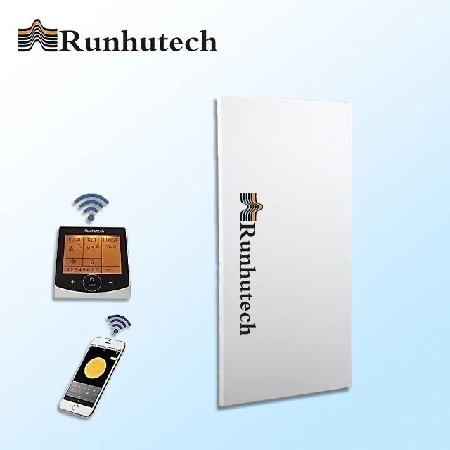 1000w Ip50 Graphene Paint Electric White Infrared Heater panel Carbon Fiber Mounted Led Wall and Ceiling Light for Bedroom