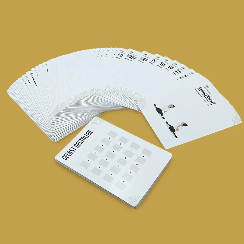 Design Premium Adult Meditation Exercise Game Flash Card Asana Sequence Yoga Poses Deck Cards With Instructions