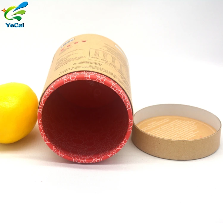 Custom Protein powder packaging for retail solutions Eco-Friendly Packaging cardboard tube Tea Coffee Bean Oats Paper Tubes