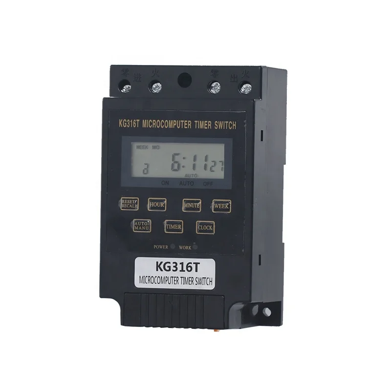 Factory Direct Wholesale LCD digital KG316T 24 hour timer switch,light timer control switch Low price