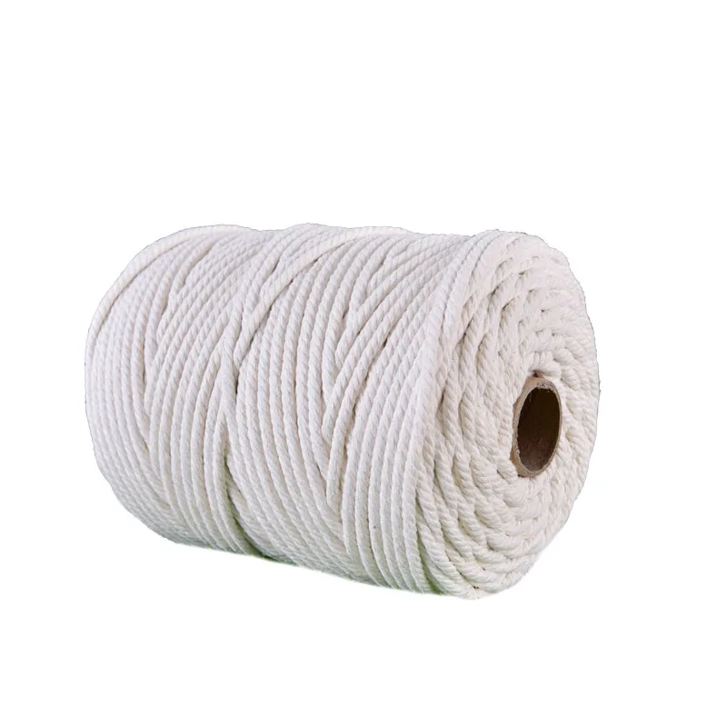 
Holliday 5mm striped cotton braided rope bag with wholesale price 