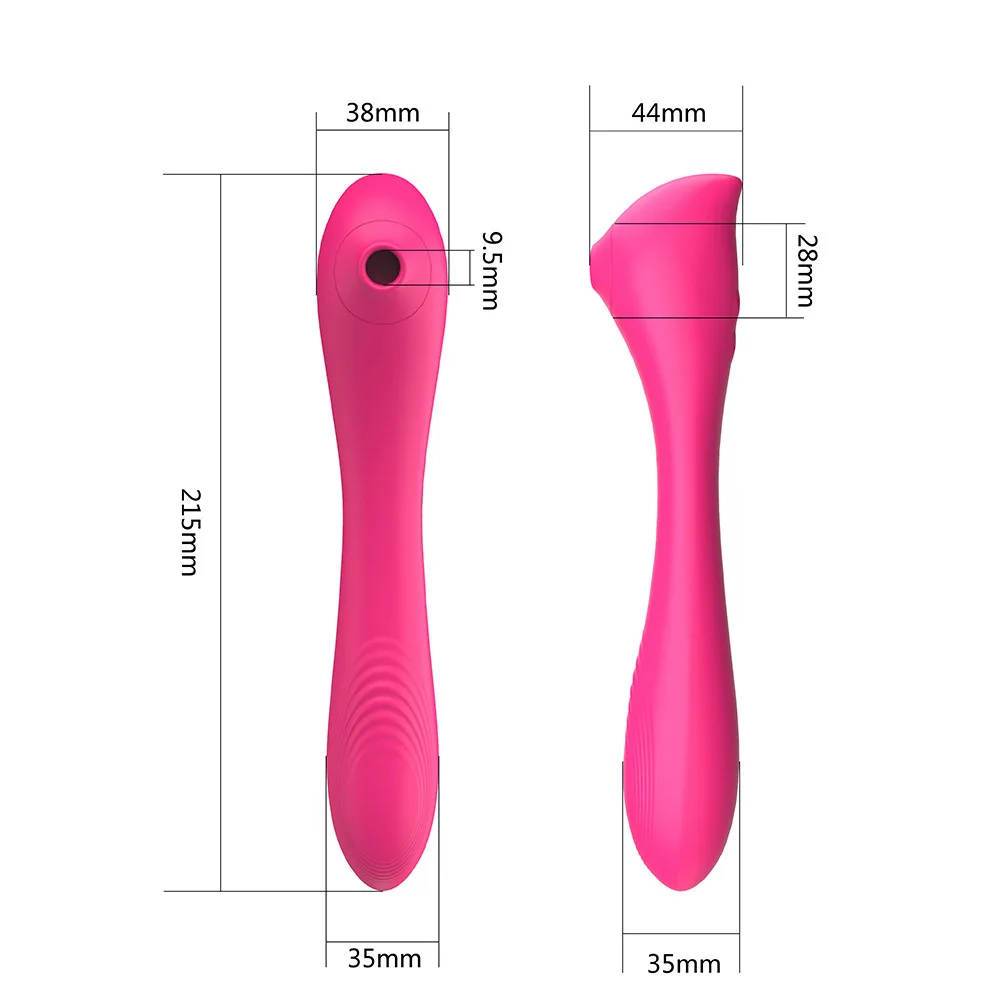 
Clitoral Sucking Vibrator with Heating Mode 2 in 1 High Frequency Clit Sucker for Clitoris Nipple Stimulation 